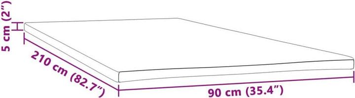 Produktbild VidaXL Matratzenauflage (90 x 210 cm)