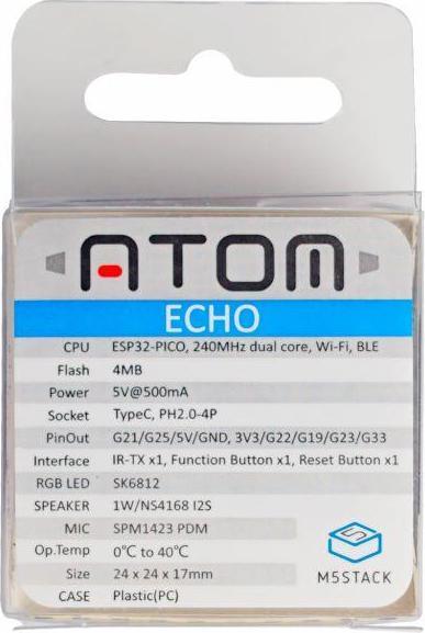 Produktbild M5Stack ATOM Echo Smart Speaker Dev Kit