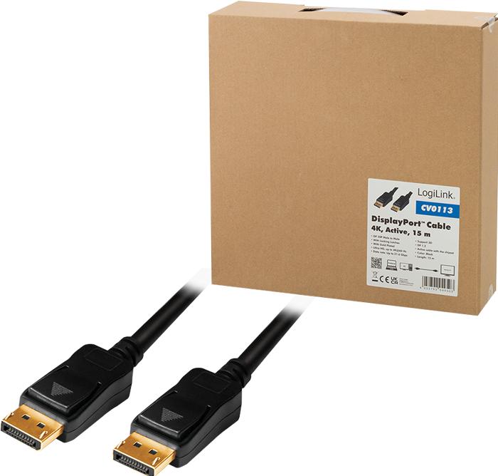 Image du produit LogiLink DisplayPort — DisplayPort (15 m, DisplayPort, 1.2)