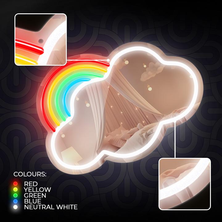 Immagine prodotto Forever Light Neon SPECCHIO LED CLOUD multicolore FMNE05 (1.80 x 38.50 cm)