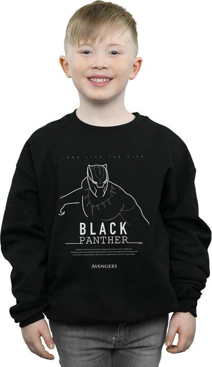 Produktbild Black Panther Long Live The King Sweatshirt Jungen (140, 146)