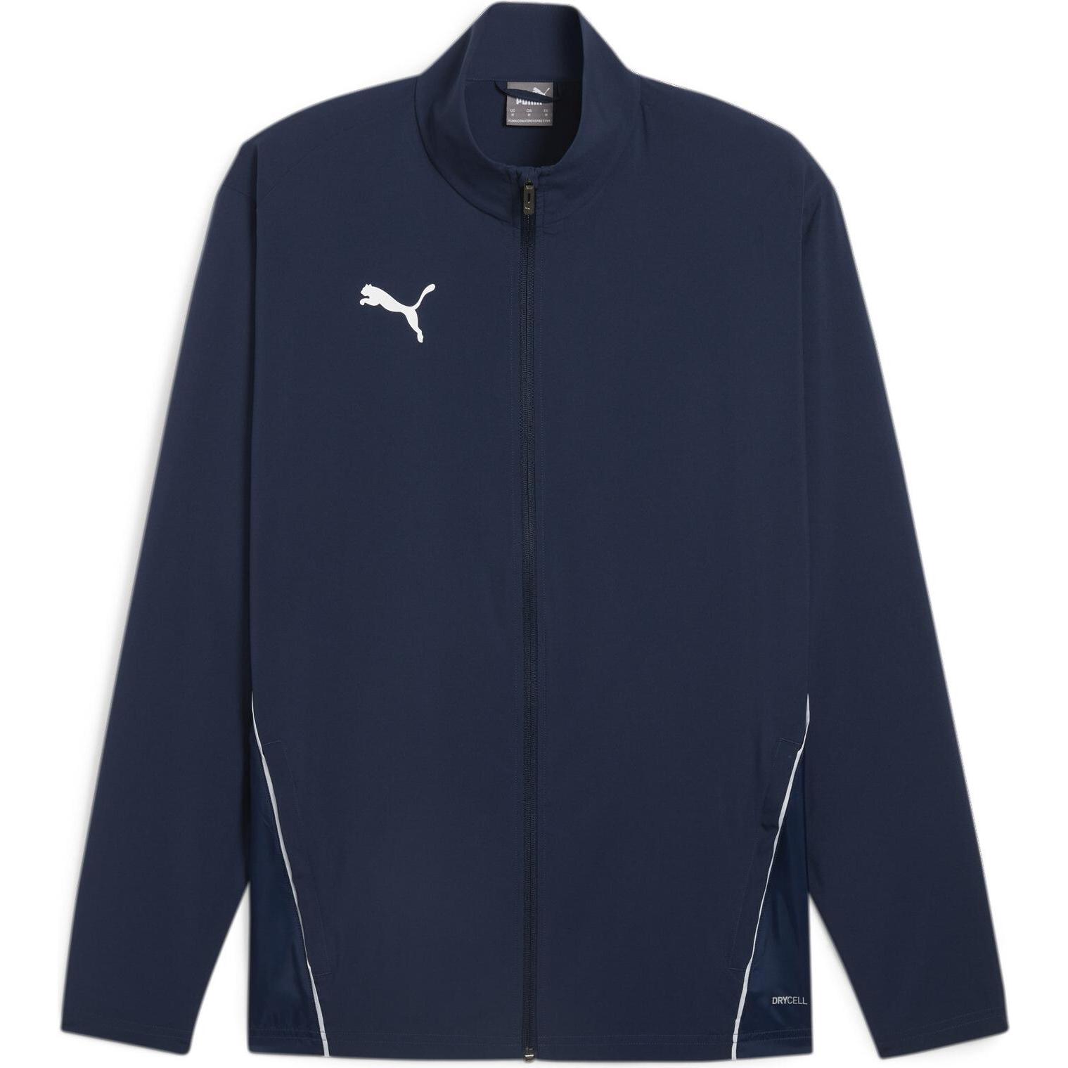Puma, Herren, Laufjacke, teamGOAL Sideline Jacket (XXL), Blau, XXL