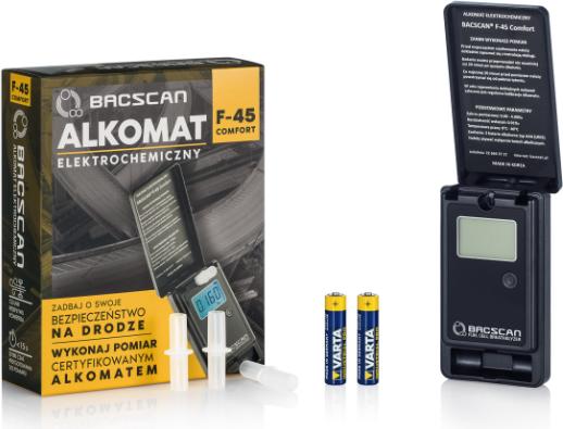 Actual product image Bacscan F-45 COMFORT electrochemical breathalyzer