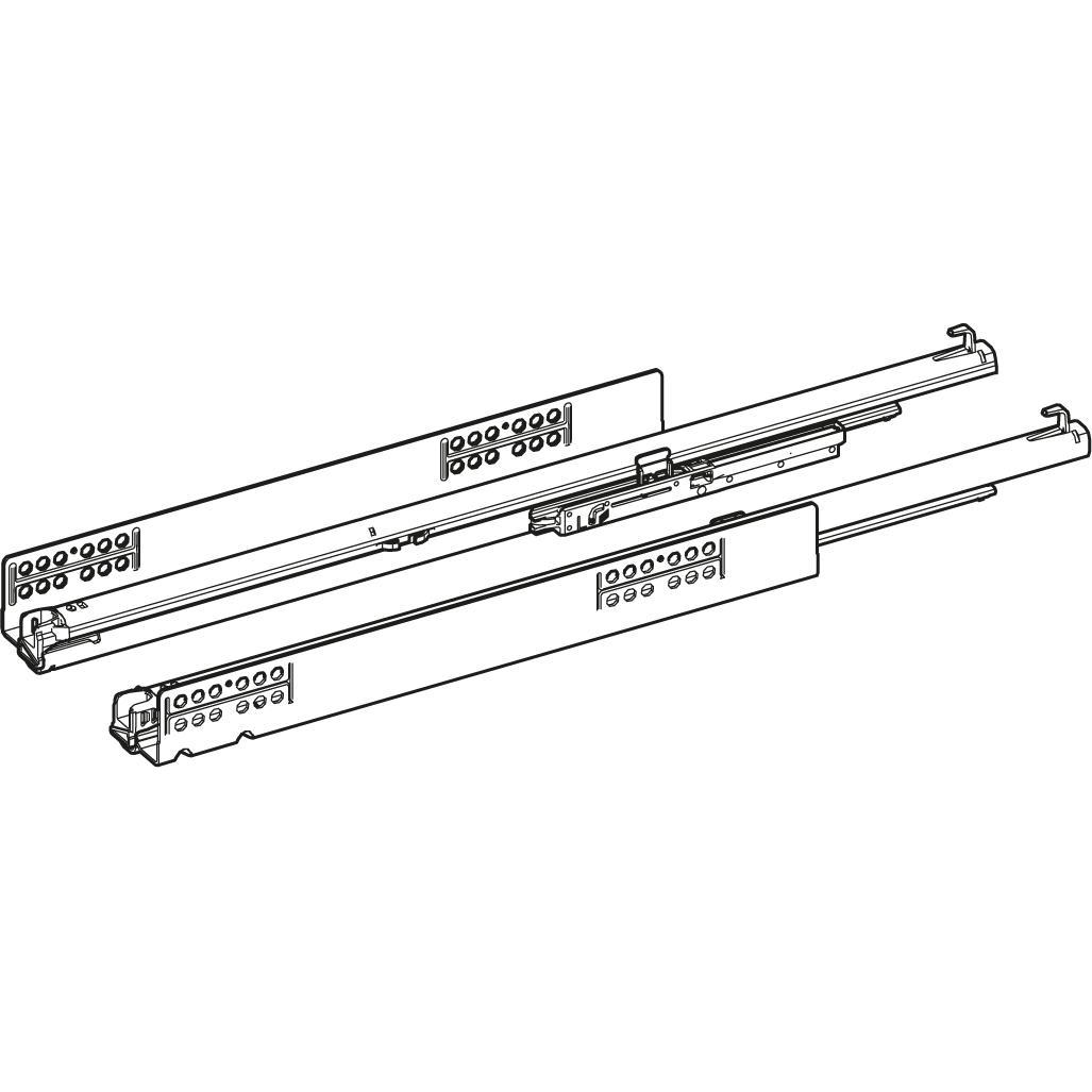 Thumbnail - Hettich, Schubladenauszüge, Quadro V6 YOU M (30 kg) Push to open Vollauszug EB21 450 mm links