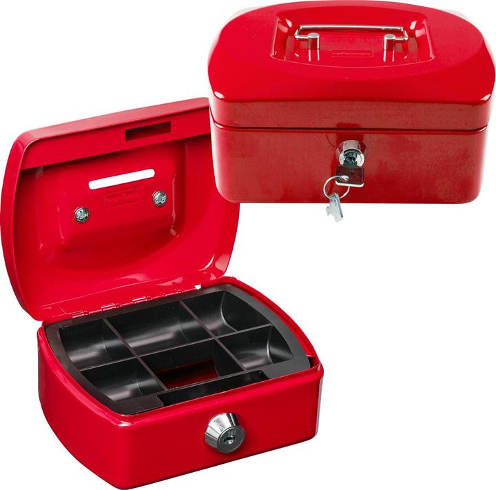 Image du produit Idena Caissette à monnaie Mini 125x95x60mm, rouge