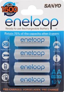 Produktbild Sanyo Eneloop HR-3UTGA, Mignon AA NiMH 2000mAh, 4er Pack (AA)