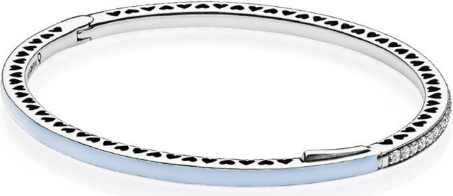 Pandora Armreif Strahlende Herzen (17.50 cm, Silber)