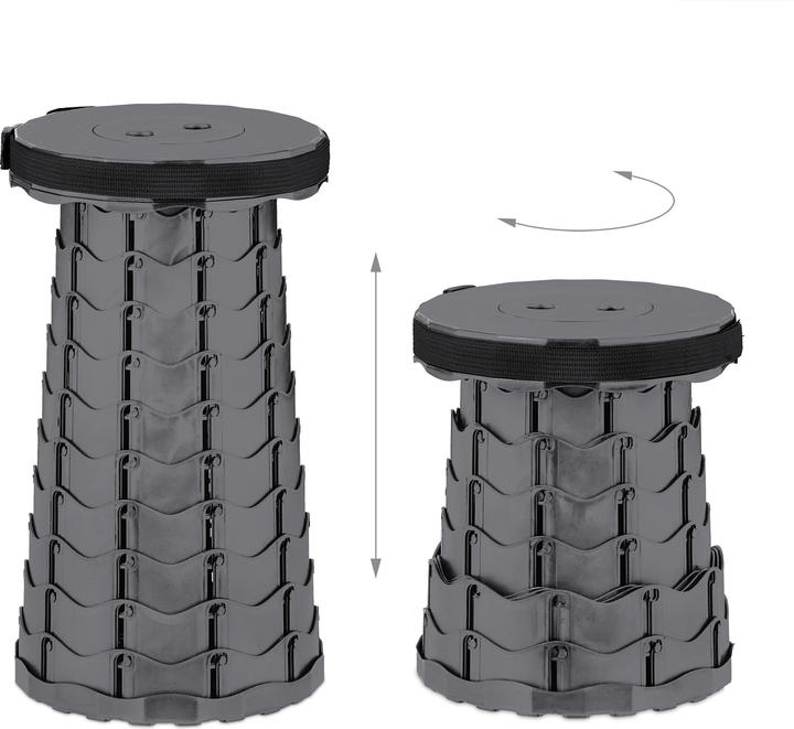 Actual product image Relaxdays telescopic stool