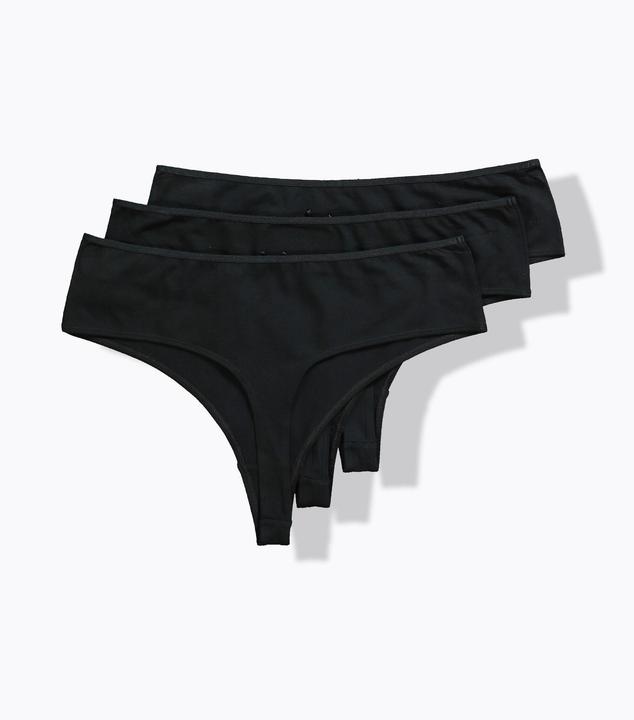 Produktbild Ulla Popken Strings, 3er-Pack, Basic (62)