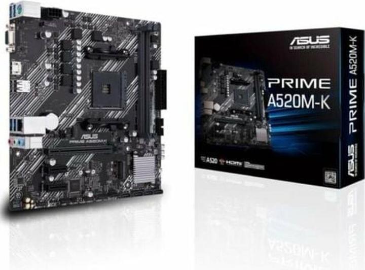 Productafbeelding ASUS Prime A520M-K (AM4, AMD A520, mATX)