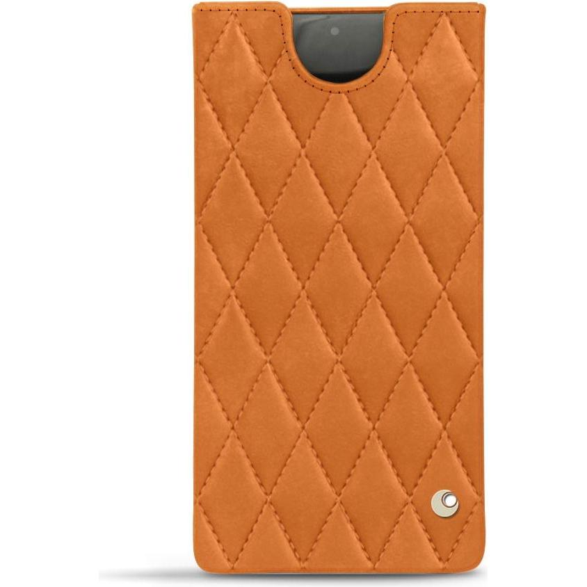 Noreve Lederschutzhülle (Samsung Galaxy Note 10+), Smartphone Hülle, Orange