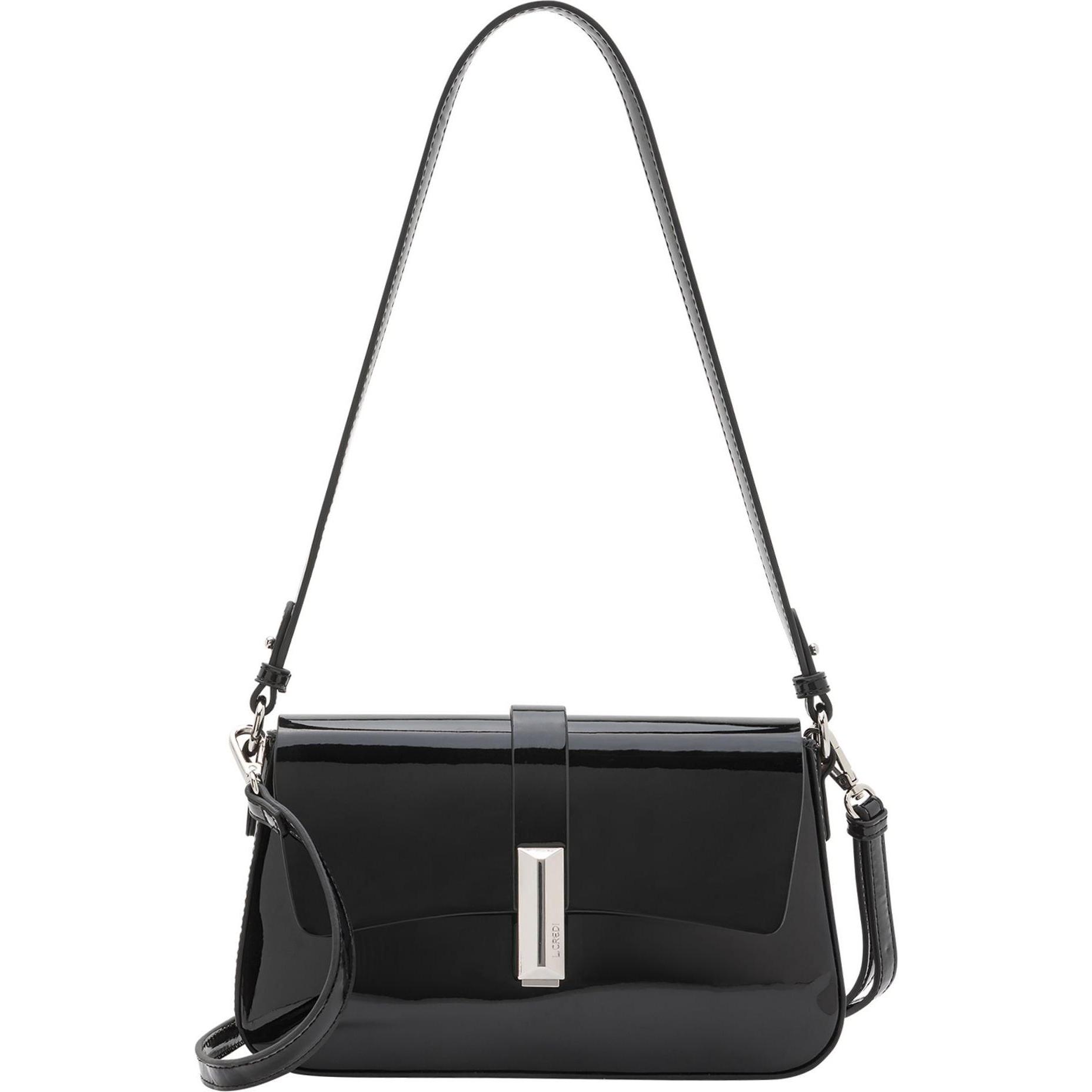 L.Credi, Handtasche, Osara Schultertasche 25 cm, Schwarz