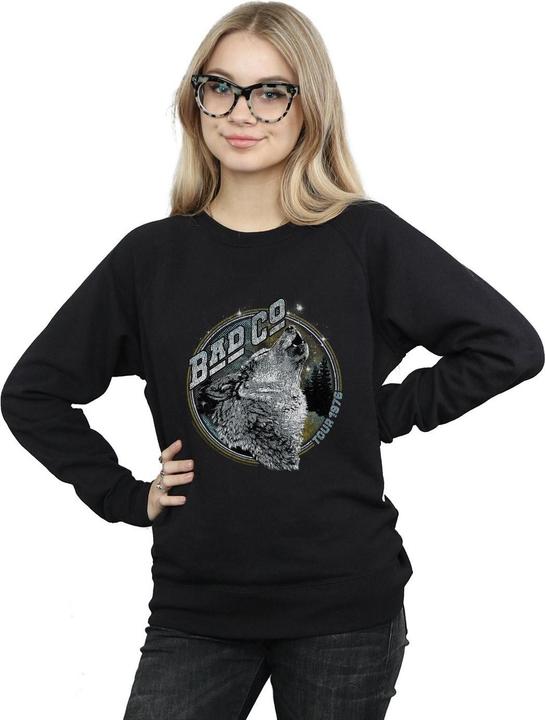 Actual product image Bad Company Womens/Ladies Wolf Tour 1976 Sweatshirt (M)