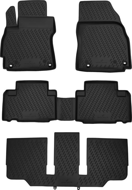 Actual product image Walser Rubber mats XTR for Mazda 5, 7-seater 06/2010-today (2 front mats + 2 rear mats)