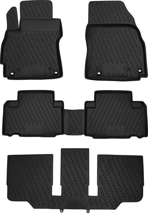 Produktbild Walser Gummimatten XTR für Mazda 5, 7-Sitzer 06/2010-Heute (2 Vordermatten + 2 Rückmatten)