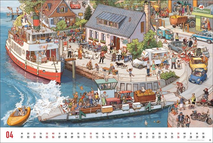 Immagine prodotto Göbel & Knorr Wimmelbilder Edition Kalender 2026 (58 x 39 cm)