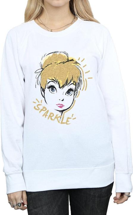 Actual product image Disney Womens/Ladies Tinkerbell Sparkle Sweatshirt (S)