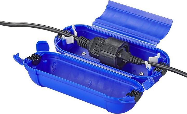 Actual product image ProPlus Safety box for Schuko plug Cable box blue