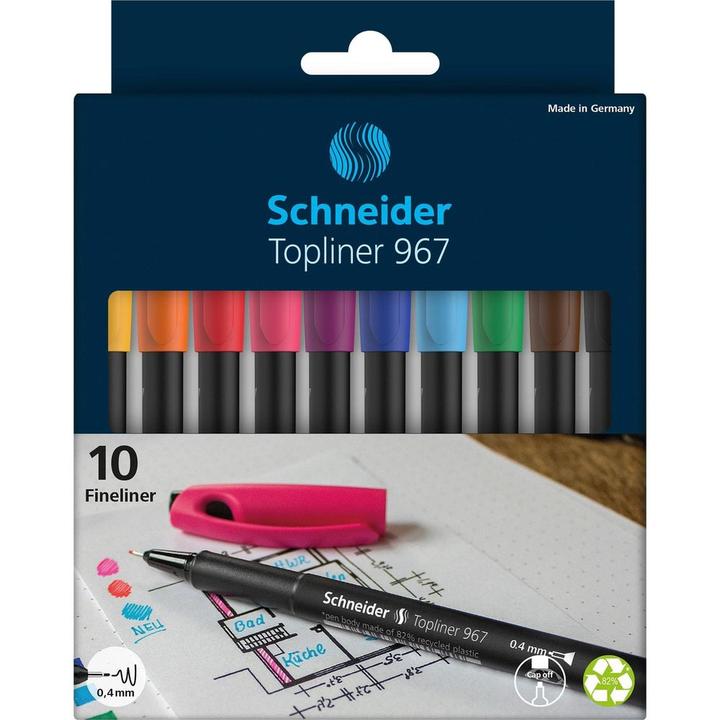 Productafbeelding Schneider Fineliner 967 doos van 10 (10x)