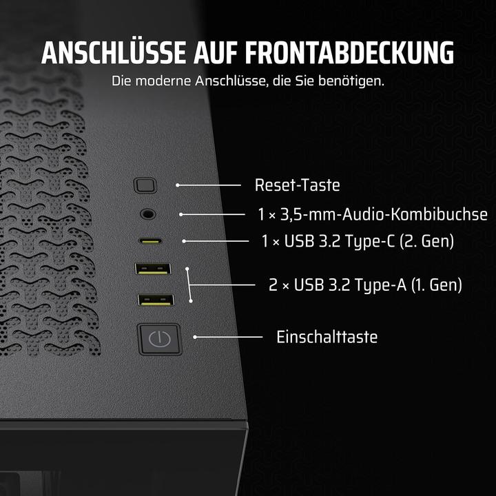 Actual product image Corsair 3500X (ATX, Micro ATX (mATX), Mini-ATX)