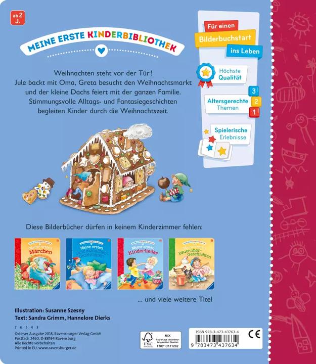 Immagine prodotto Ravensburger Meine ersten Weihnachts-Geschichten (Tedesco)