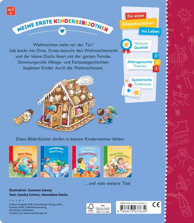 Immagine prodotto Ravensburger Meine ersten Weihnachts-Geschichten (Tedesco)