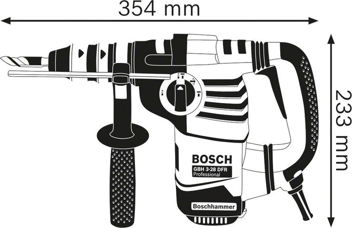 Immagine prodotto Bosch Professional Trapano a percussione rotante con SDS plus GBH 3-28 DRE, valigetta di trasporto (Corrente elettrica)