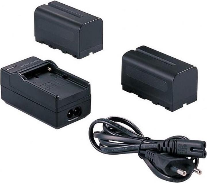 Image du produit Falcon Eyes 2 x batterie NP-F750 + chargeur de batterie SP-CHG pour lampe LED (1 pcs, Spécifique à l'appareil, 4600 mAh)