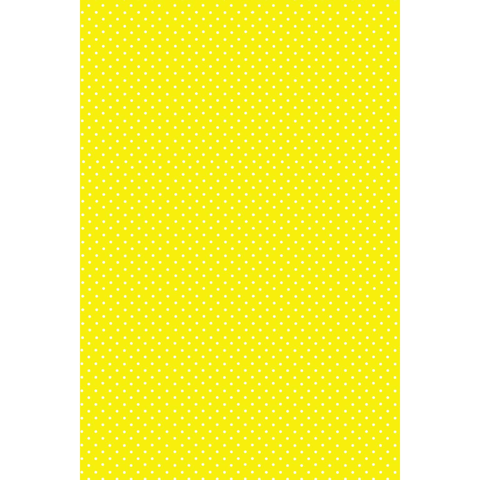 Pol Mak, Tovaglia, Farbe White Dots Gelbes Papier-Tischdecke 120x180 cm (180 x 120 cm)