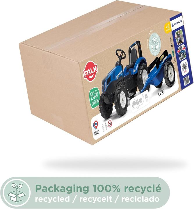 Immagine prodotto Falk Toys Trattore L per bambini con rimorchio