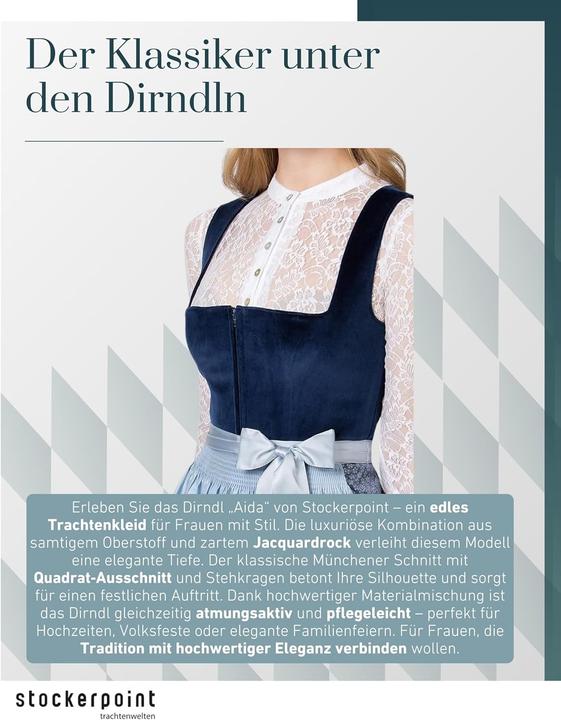 Produktbild Stockerpoint Dirndl Aida, blauw, 44 (44)