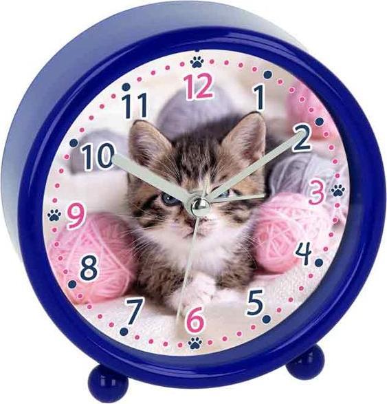 Produktbild bb Klostermann Wecker Katze blau