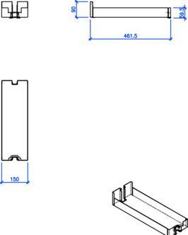 Produktbild Peka Metall Einhängetablar Liro (1 Stk.)
