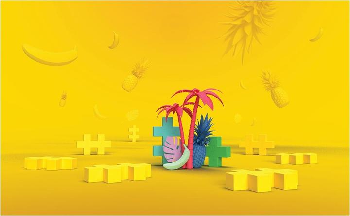 Actual product image Plus-Plus 15 Creative building blocks BIG Tropical