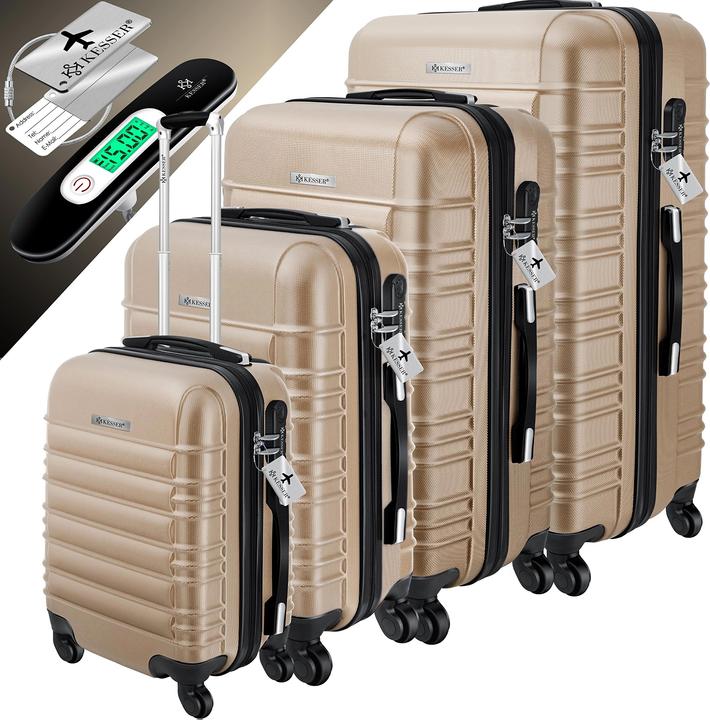 Immagine prodotto Kesser Set di valigie rigide, 4 pezzi, Champagne (120 l)