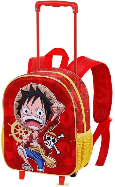 Actual product image Karactermania Small 3D Backpack with Wheels Luffy