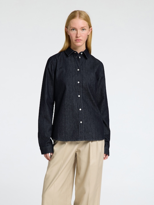 Produktbild Selected Femme Körperbetontes Langarm Jeanshemd (38)