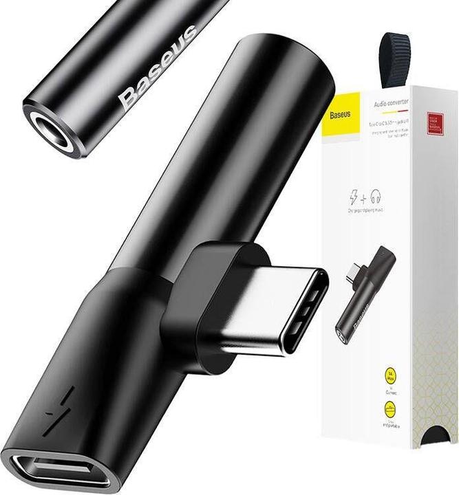 Produktbild Baseus 2in1 USB Typ-C Adapter (USB Typ C, 3.5mm Klinke, USB Typ C)