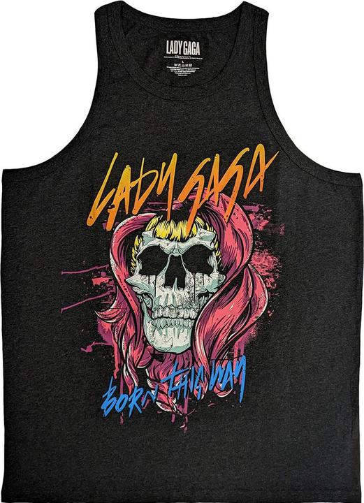 Lady Gaga Skull (Grey) Tank Top