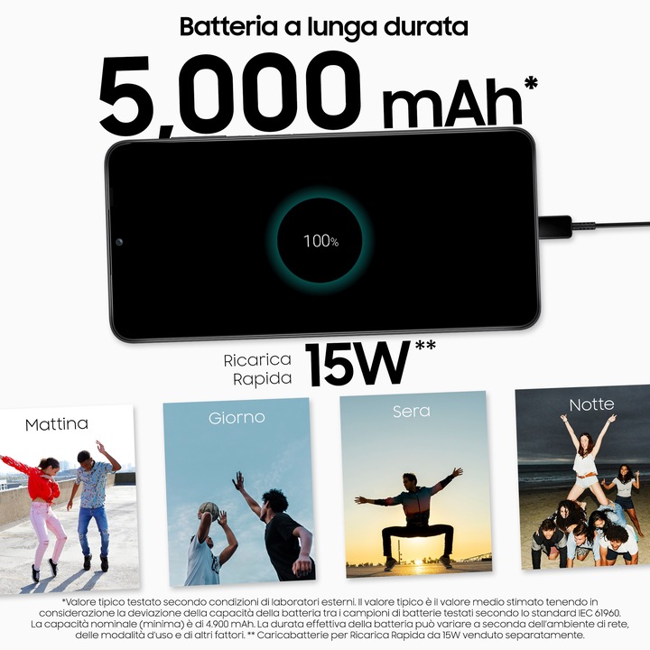 Actual product image Samsung Galaxy A13 EU (64 GB, Black, 6.60", Dual SIM, 50 Mpx, 4G)