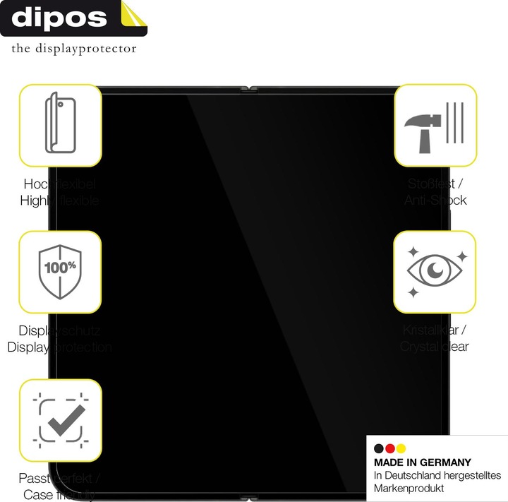 Actual product image Dipos 3D Full Cover Screen Protector (1 Piece, Google Pixel 9 Pro Fold)