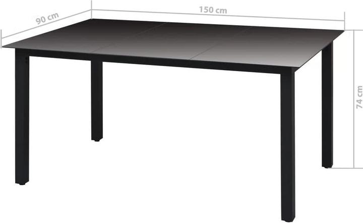 Produktbild vidaXL Essgruppe (150 x 90 x 74 cm)