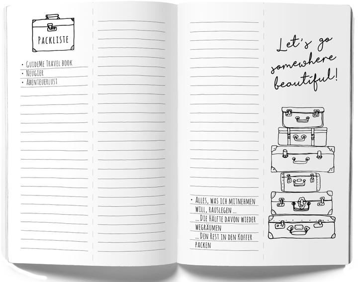 Produktbild GuideMe Reisetagebuch Travel Diary „Weltkarte“ (Gepunktet, Weicher Einband)