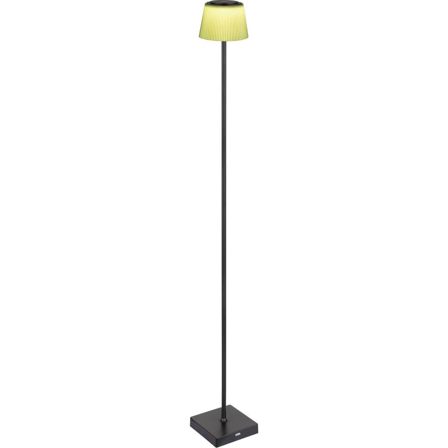 Globo, Stehlampe, Gregoir LED Stehleuchte 4W CCT IP44 Schwarz Matt, Metall Ø13cm 58434SBP