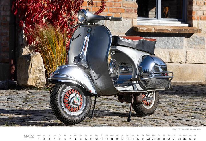 Produktbild Vespa Kalender 2026 (47.5 x 33 cm)