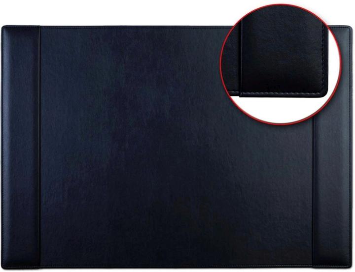 Produktbild Güss Schreibunterlage 63x42cm schwarz Kunstleder mit 2-seitigen Laschen (63 x 42 cm)