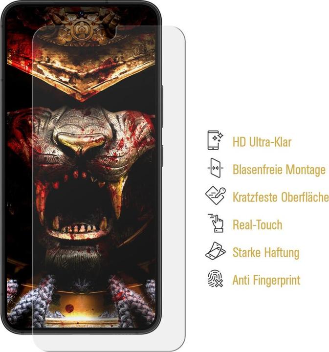 Actual product image Protectorking 3x real tempered 9H armoured glass 3D CLEAR (1 pcs., Huawei Y635)