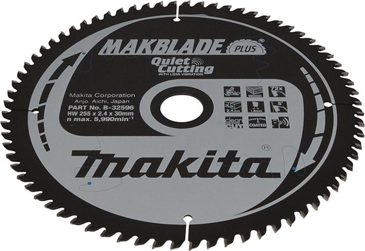 Productafbeelding Makita MAKBLADE Zaagblad 255x30x72Z
