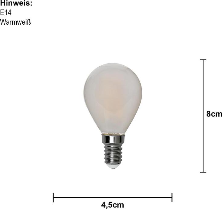 Energie-Label Star Trading LED Lamp E14 Frosted Duo Pack (E14, 470 lm, 2x)