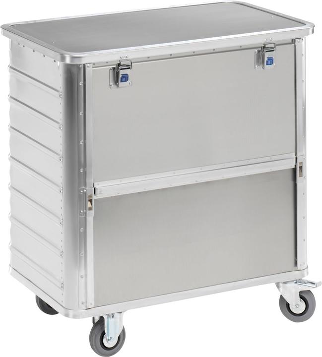 Produktbild Gmöhling Alu-Kastenwagen, absenkbare Seitenwand (250 kg)